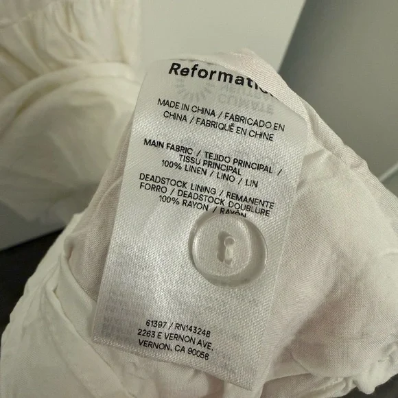 Reformation Balia Linen Dress size 2 - Picture 7 of 7